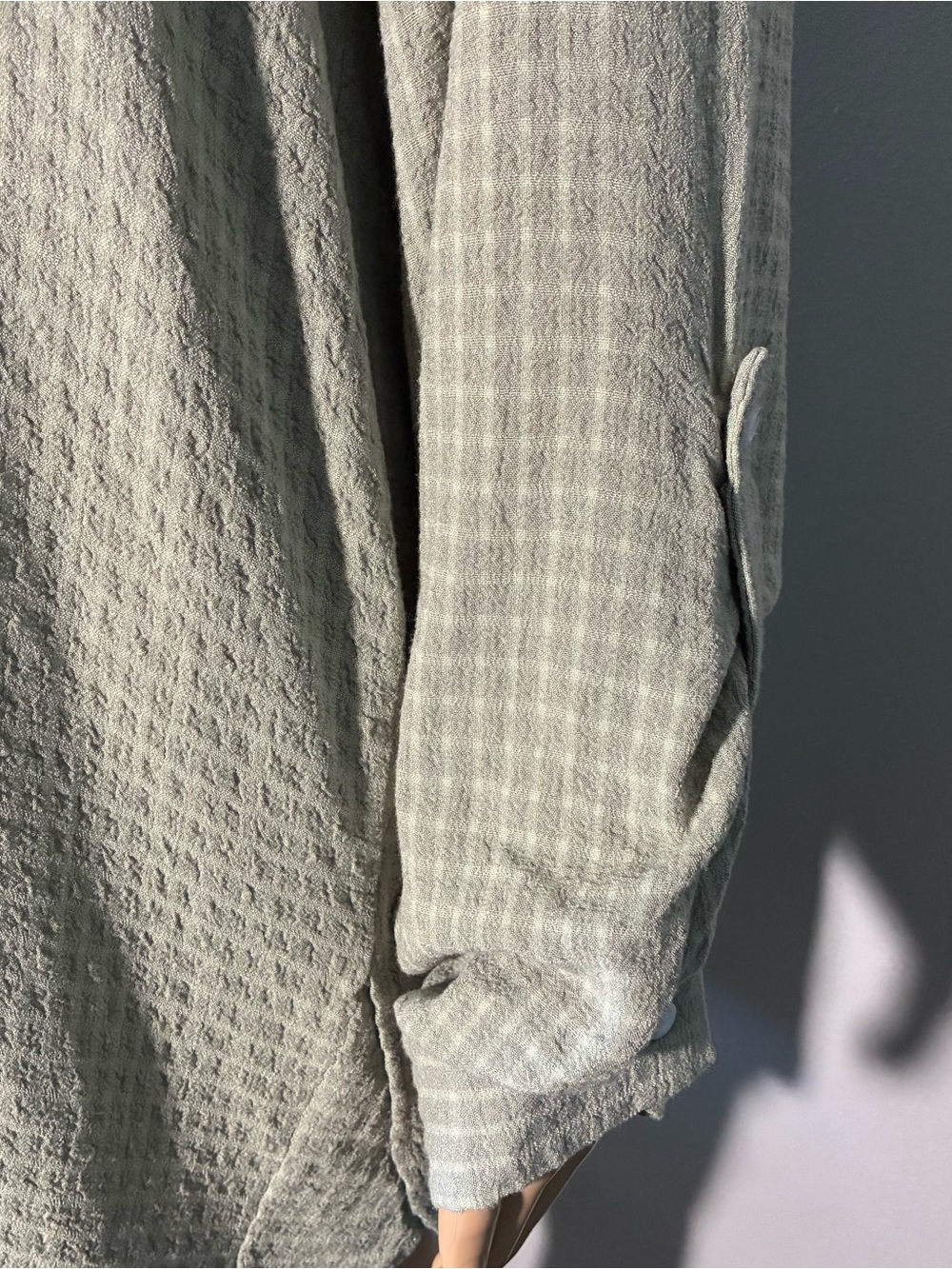 Jane + Delancey Women's 2X Sage Green Button Down Shirt Roll Tab Rayon Blend - Picture 7 of 8